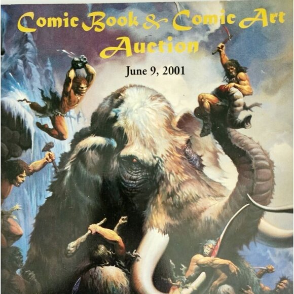 2001 6/9 Comic Book & Art Auction Greg Manning 1st Edition Program PB Book DWVV - Picture 1 of 7